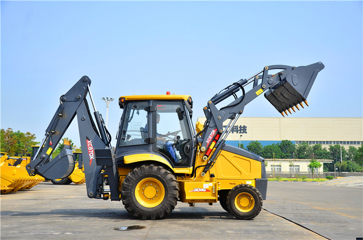 XCMG Official 2 ton mini payloader with backhoe loader XC870K